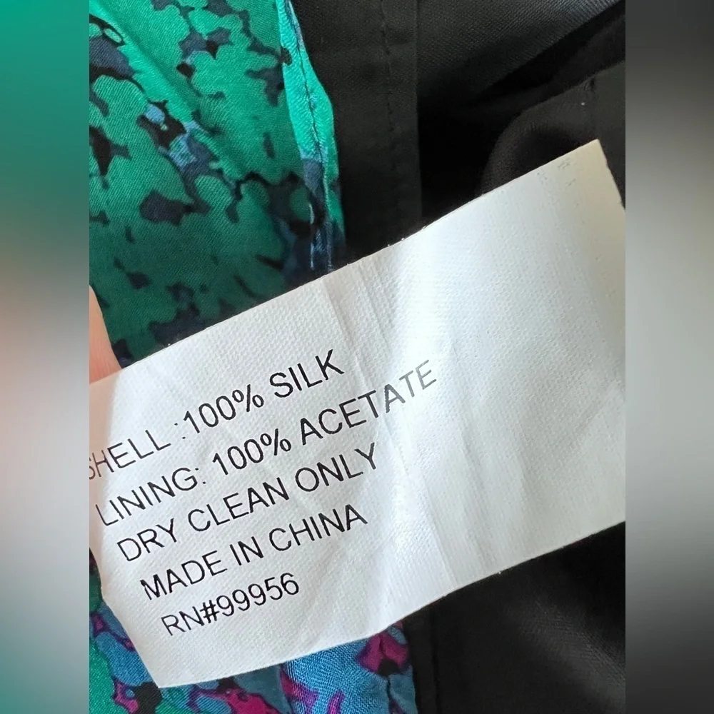 Shoshanna jewel tone strapless Mini dress silk fit and flare sz 0 cocktail party - Picture 11 of 15